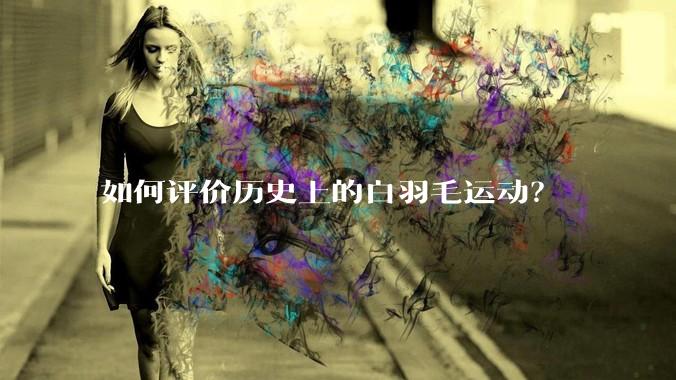 如何评价历史上的白羽毛运动？